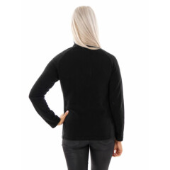 CMP Fleece Pullover Functional Sweater Top Black Collar Insulating
