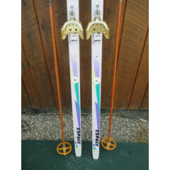 Ready to Use Cross Country 75" Long TECNO PRO 195 cm Skis + Poles