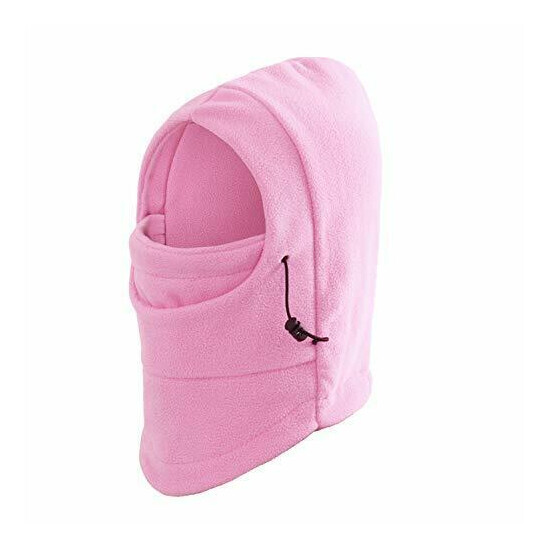 Kids Balaclava Ski Mask Double Layers Fleece Neck Warmer Windproof Adjustable image {1}