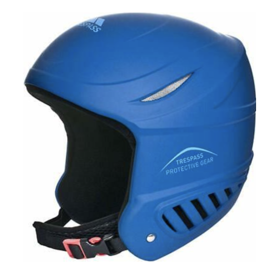 New Childrens Trespass Belker Ski Snow Helmet Blue 556295 image {1}