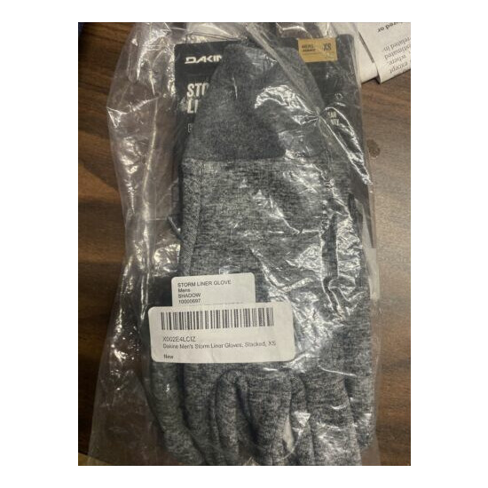 dakine xs extra small storm liner gloves stacked new image {1}