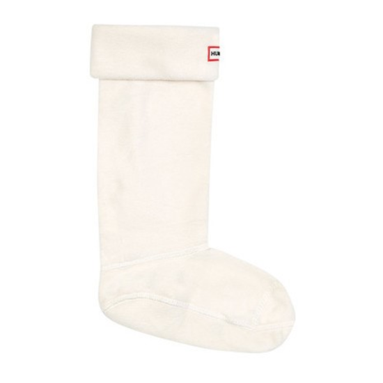 Hunter 1068 Unisex Cream Original Tall Fleece Welly Boot Socks US Size Large image {1}