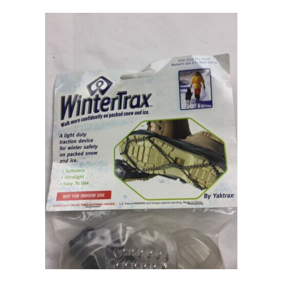 Wintertrax Snow & Ice Shoe Spikeless Traction Device NEW Fits Womens 6 to men 12 image {2}
