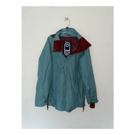 AIRBLASTER TRENCHOVER JACKET BLUE GREEN SMALL image {2}