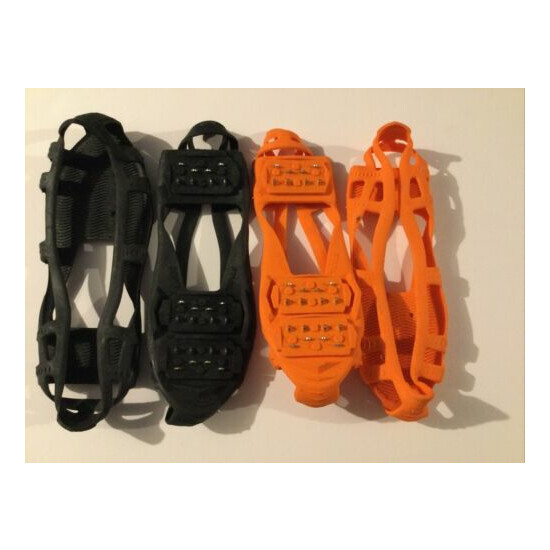 New Stabil Walk Traction Cleats Outsole Ice Size L Black -Size M Orange Lot Of 2 image {4}