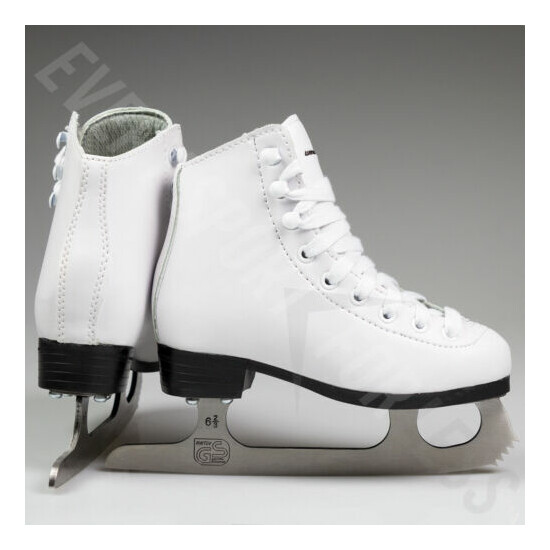 Winnwell Youth Figure Skates - White (NEW) image {1}