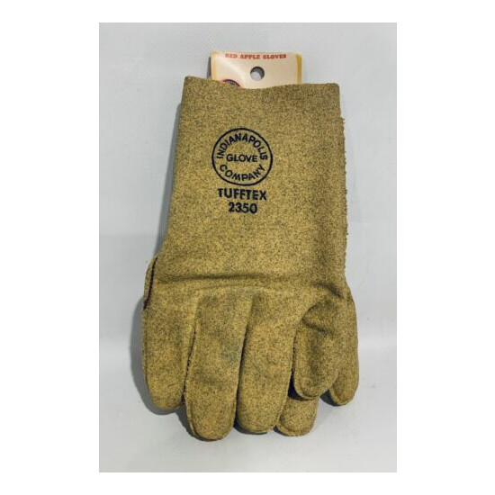 Vintage Indianapolis Glove Company Red Apple Gloves Tufftex NOS Workshop Gloves image {4}