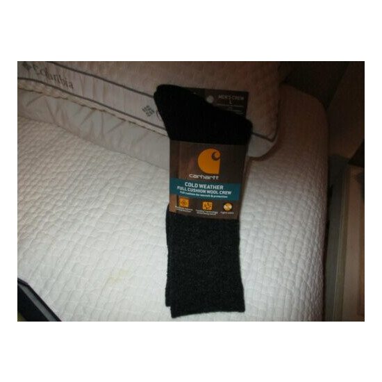 Carhartt/Men's/Cold/Weather/1/Pair(Full/Cushion/Wool/Crew/Size/Large)New Thumb {1}