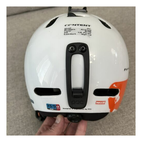 Poc Fornix Snow Helmet Adult Size XS-S 51-54cm White Orange Ski Snowboard Thumb {2}