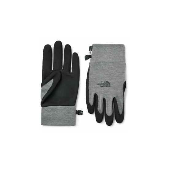 The North Face Etip Grip Gloves Tnf Medium Grey Heather M S Thumb {1}