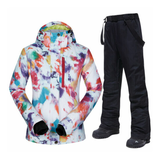 Ski Suit Women Winter Sportwear Winter Ski Jacket and Pants Strap Ski Suits Thumb {2}