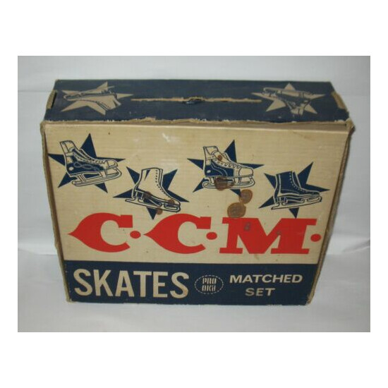 Vintage C.C.M. Mens Skates Size 9 With Box FREE SHIPPING Thumb {2}