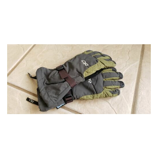 Mens Outdoor Research OR Ambit TouchTec Leather Waterproof Insulated Gloves Sz M image {2}