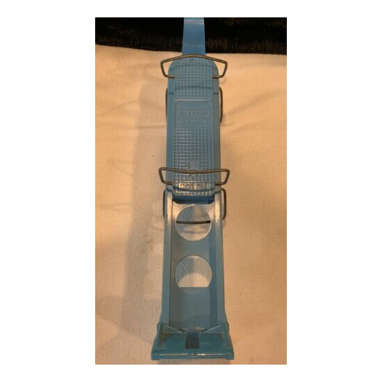 Vintage ALLSOP BOOT-IN Ski Boot Carrier Stand Holder Tote Handle - Light Blue Thumb {3}