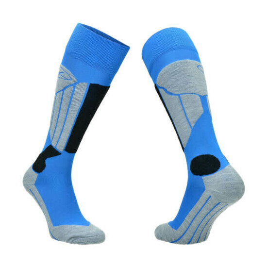 Highlander Unisex Glenshee Technical Skiing Socks Breathable Warm Blue Thumb {1}