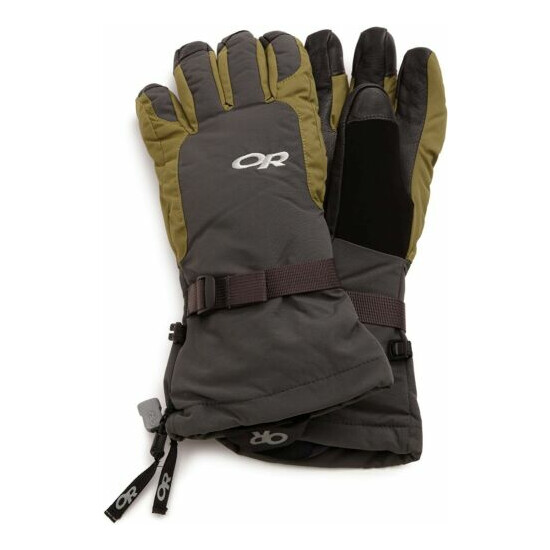 Mens Outdoor Research OR Ambit TouchTec Leather Waterproof Insulated Gloves Sz M Thumb {1}