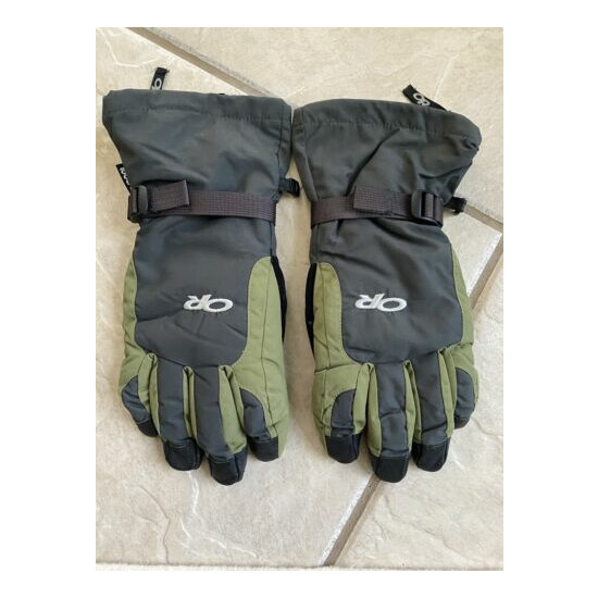 Mens Outdoor Research OR Ambit TouchTec Leather Waterproof Insulated Gloves Sz M image {3}