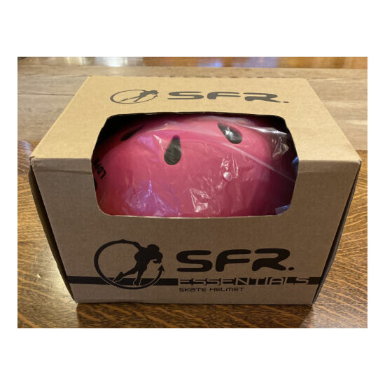 SFR Essentials Helmet Size XXS/XS 49-52CM Matt Fluo Pink Roller Skating Blading Thumb {4}