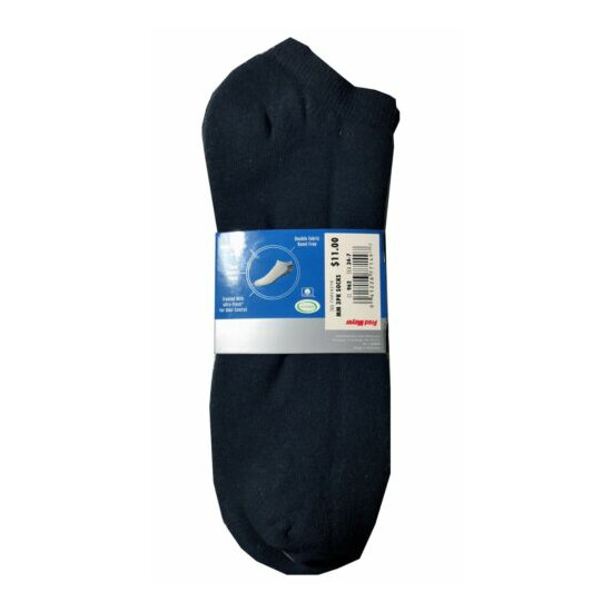 Michael Morgan® Men's NO SHOW SOCKS 3-Pack " Pure Cotton & Premium Comfort "  image {3}