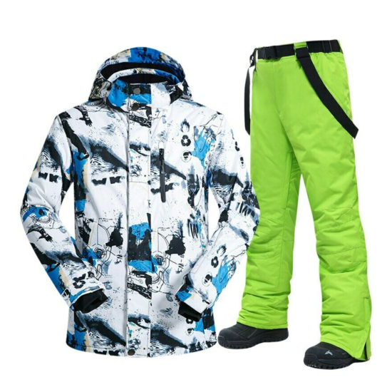 Ski Suit Men Winter Thermal Snow Jacket Pants Sets Skiwear Skiing Snowboard Ski image {7}