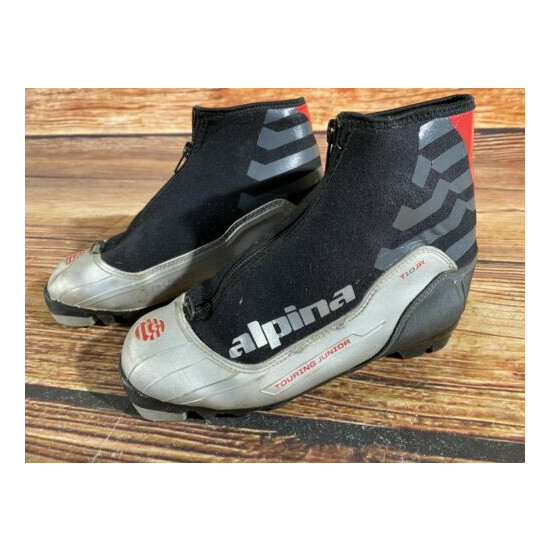 Alpina T10jr Kids Nordic Cross Country Ski Boots Size EU35 US3.5 for NNN A-354 Thumb {1}