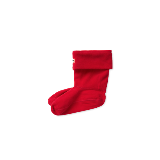 Hunter 1020 Short Fleece Welly Unisex Red Boot Socks Size Large image {1}