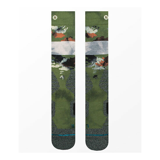 Stance Brando Snowboard Socks MENS large green WINTER SKI SOCKS NEW $25 Thumb {3}