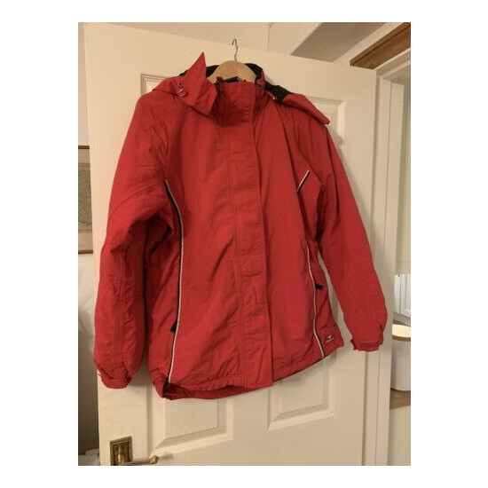 Rucanor Ladies Medium Size 14 Chest 36-38” Red Ski Jacket Thumb {1}