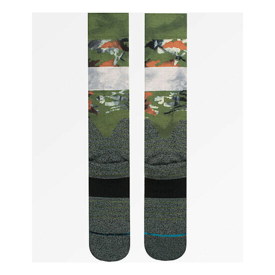Stance Brando Snowboard Socks MENS large green WINTER SKI SOCKS NEW $25 image {2}