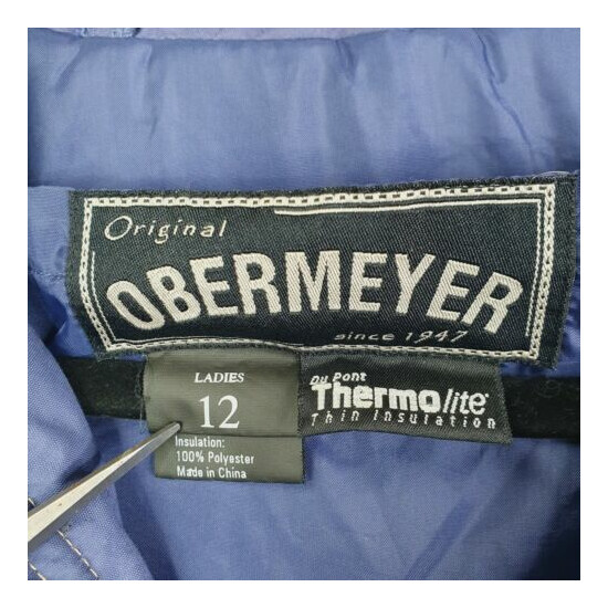 VTG Obermeyer Purple Thermolite Winter Ski Suit One Piece Lightweight Womens 12 image {3}