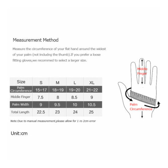 Touchscreen Gloves Anti-Slip Windproof Gloves w/ Fleece Lining Adjustable Zipper Thumb {2}