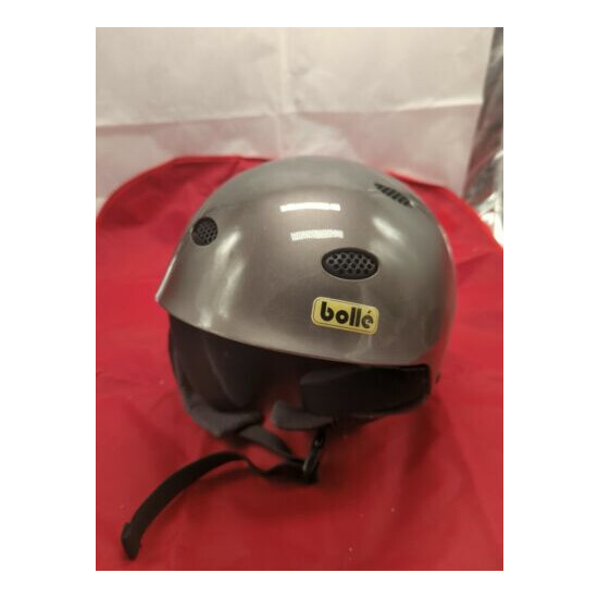 Bolle Dark Gray Half Shell Skiing Snowboarding Helmet Youth L/XL 6 3/4-7 Thumb {1}