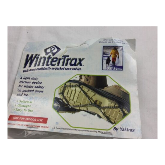 Wintertrax Snow & Ice Shoe Spikeless Traction Device NEW Fits Womens 6 to men 12 Thumb {4}