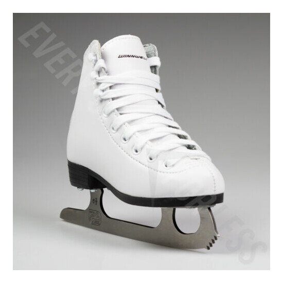 Winnwell Youth Figure Skates - White (NEW) image {4}