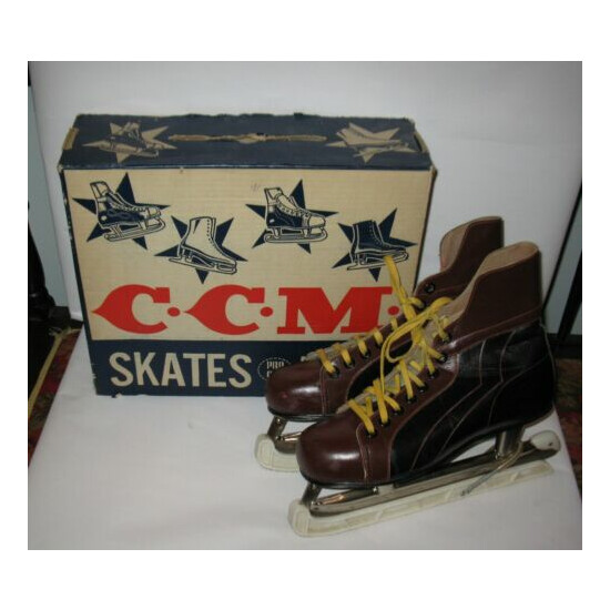 Vintage C.C.M. Mens Skates Size 9 With Box FREE SHIPPING Thumb {1}