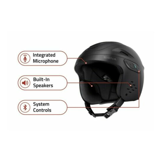 Sena Latitude SR Smart Snow Helmet Size Small, Integrated Mic & Speakers image {1}