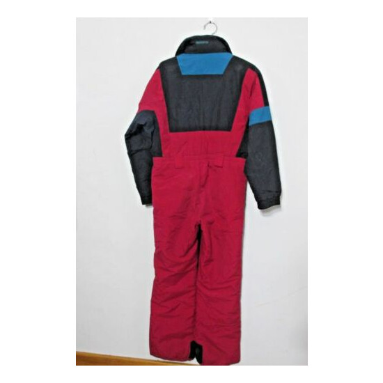 Obermeyer Ski Suit 1990's Juniors 18 Atomic Vintage Black Red Teal Inv#z9899 image {2}
