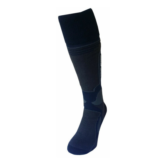 Ski Snowboard Winter Socks Blue Grey Racing Thermolite Antibacterial 3 sizes Thumb {6}