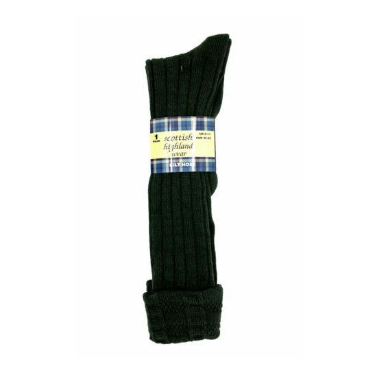 3 pairs Men's Traditional 65% Wool Blend Long Hose Kilt Socks 6-11, EUR: 39-45 Thumb {3}