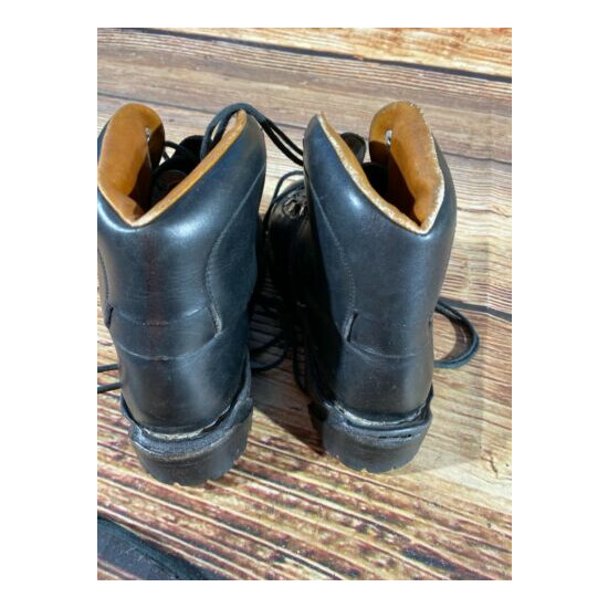 SCARPA ASOLO Leather Vintage Alpine Ski Boots EU37 US4 Mondo 232 Cable Bindings Thumb {4}