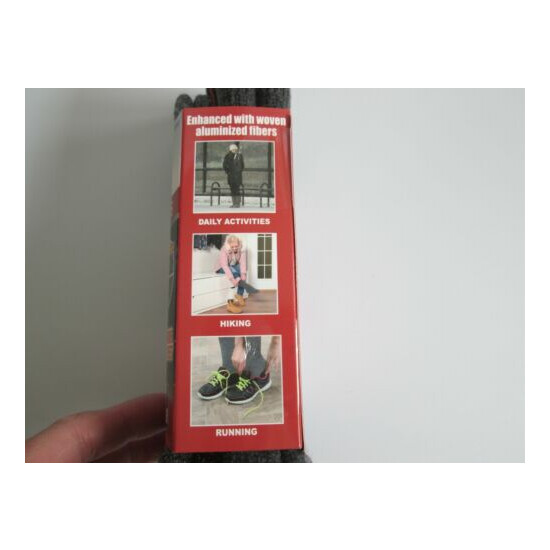 35° Below Thermal Socks Aluminized Thicker Insulated Grey Small/Medium Men Women image {3}